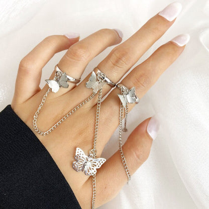 Fashion Heart Ring Hollow Jewelry Trendy Accessories