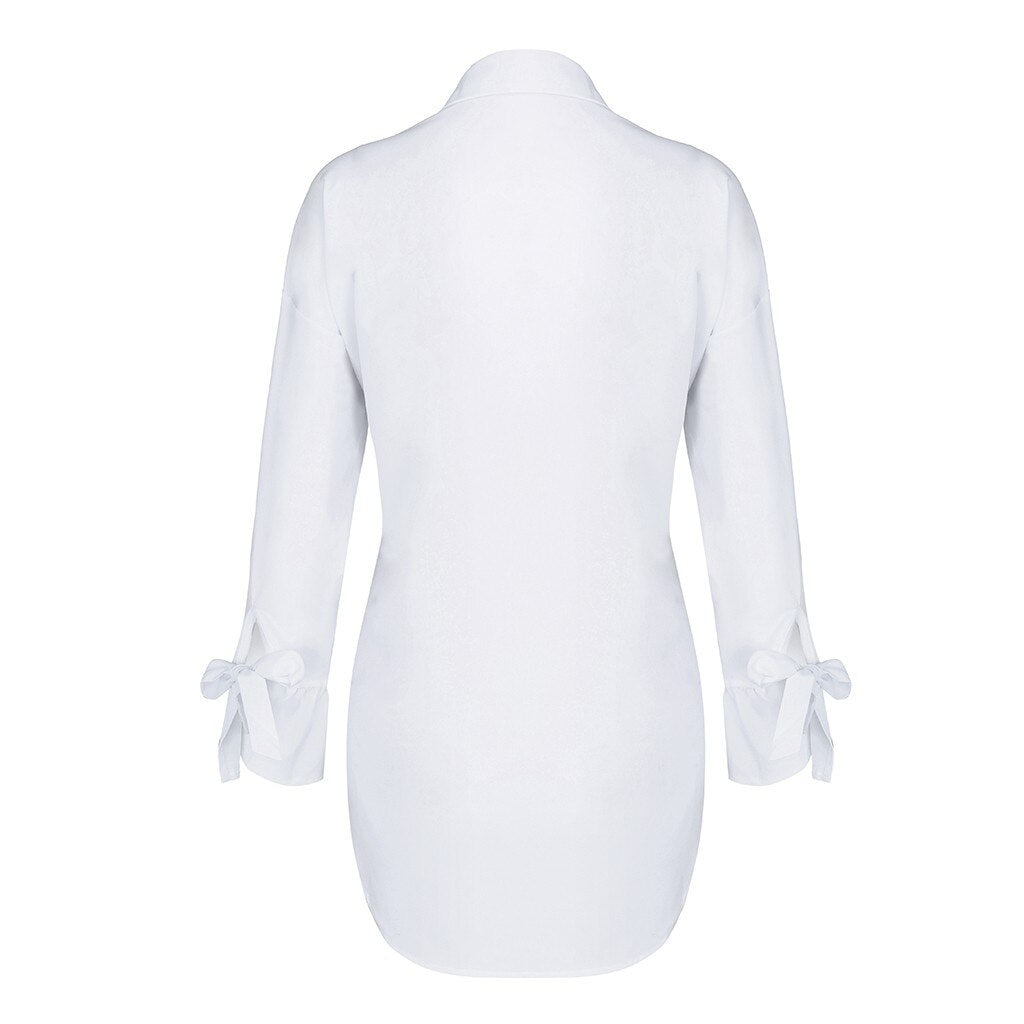 Long Sleeve Tops Women Casual Shirt Top Lapel Shirt Fashion