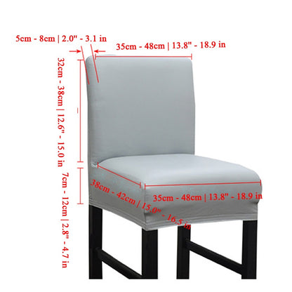Chairs Cover Elastic Bar Stool Slipcover Dining Room Hotel Office Wedding