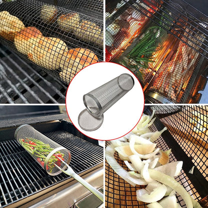 Camping Classic Cooking Grill Barbecue Grillkorb Edelstahl 
