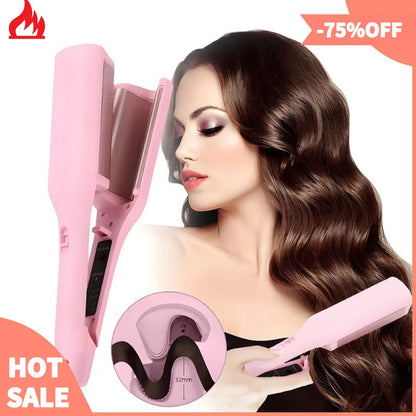Curling Iron with Automatic Lambswool, Curling Tool, Long Lasting, Styling, French Styling, Rotating, EU\US Plug