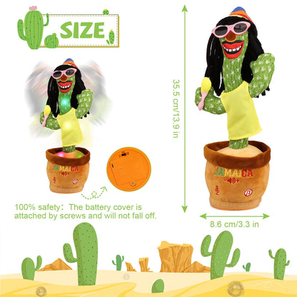 Dancing Cactus Baby Toys, Kids Talking Cactus Repeating What You Say Imitation Toys Glowing Musical Toys Children's Educational