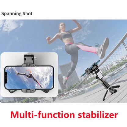 Stabilisateur de cardan, Rotation à 360 degrés, Mode de prise de vue suivant, bâton de Selfie, trépied, pour iPhone, téléphone, Smartphone, photographie en direct
