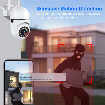 Surveillance de sécurité sans fil avec zoom numérique 4X extérieur avec caméra IP Wifi 5MP