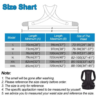 Adjustable Back Posture Corrector With Breathable Shoulder And Waist Support Straps For Boys And Girls To Relieve Back Pain