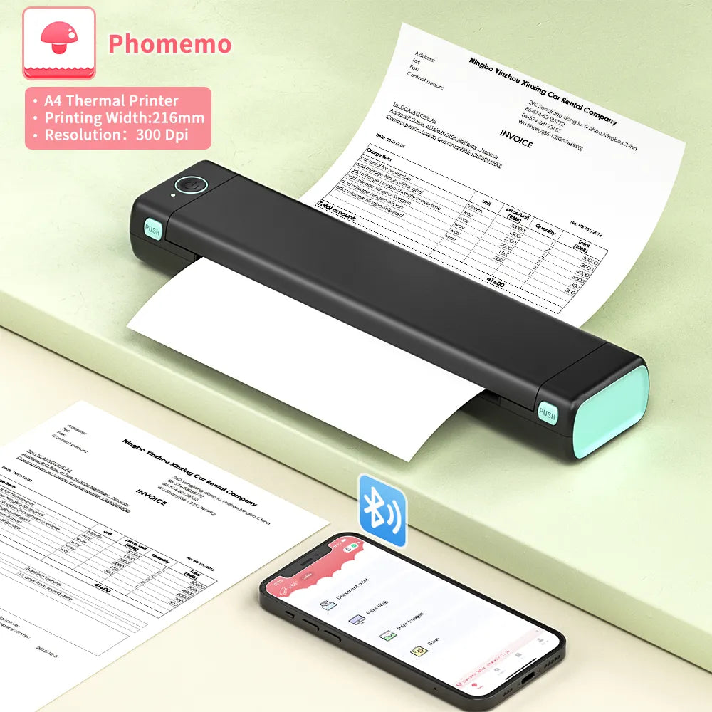 Phomemo M08F A4 Paper Printer Portable