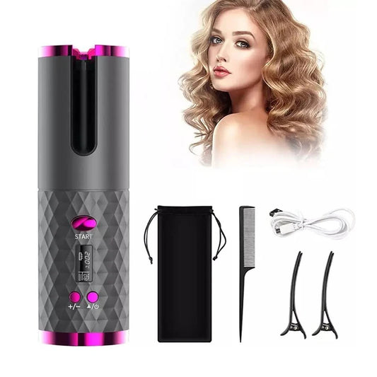 Wireless Hair Curler Cordless Electric Automatic Hair Curler