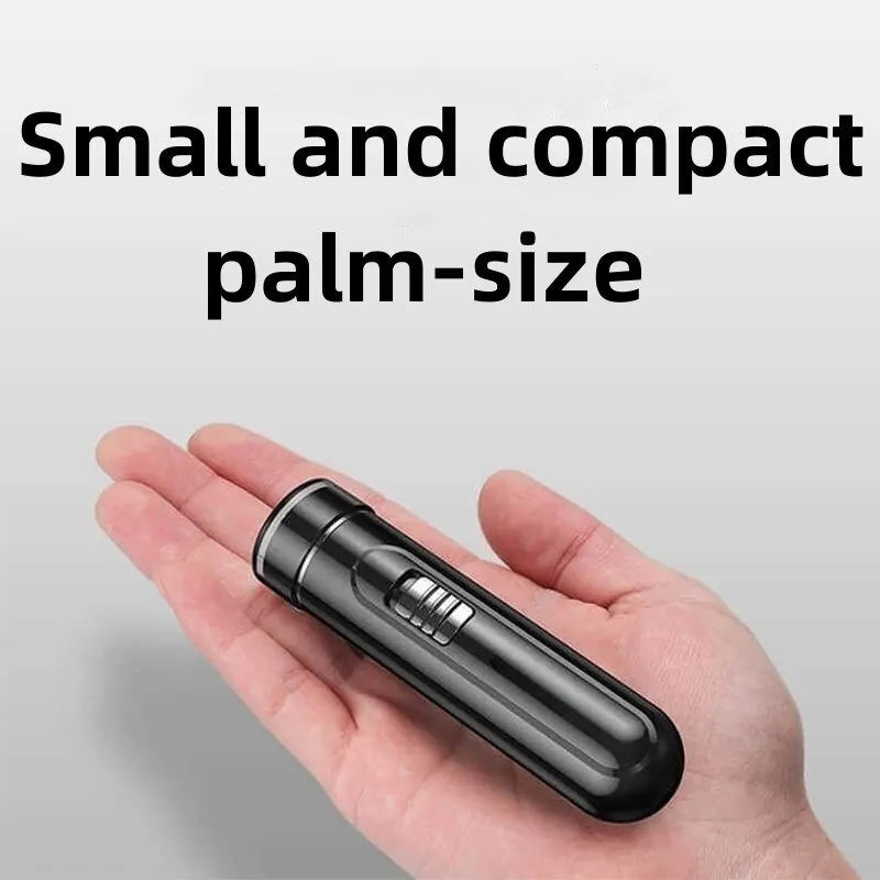 Rasoir électrique compact et pratique pour hommes – Rechargeable par USB, humide et sec, utilisation facile à un seul bouton – Parfait pour la maison, la voiture et les voyages ! 