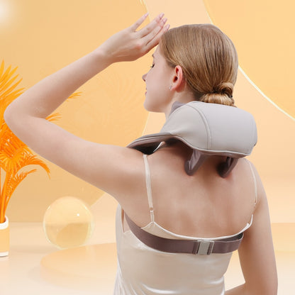 Shiatsu-Nacken- und Rückenmassagegerät mit wohltuender Wärme, kabellos elektrisch