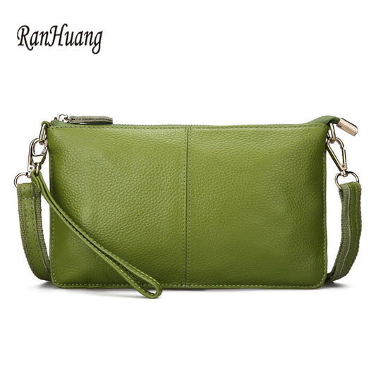 RanHuang Women Genuine Leather Day Clutches Candy