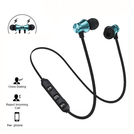 HCQWBING Stereo-Bluetooth-Kopfhörer mit HD-Mikrofon, kabellose Sport-Headset-Ohrhörer für Android IOS
