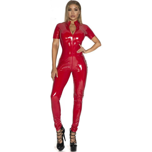 Bodysuit Shiny Leather Tights Jumpsuit Sexy Cosplay Body Leotard