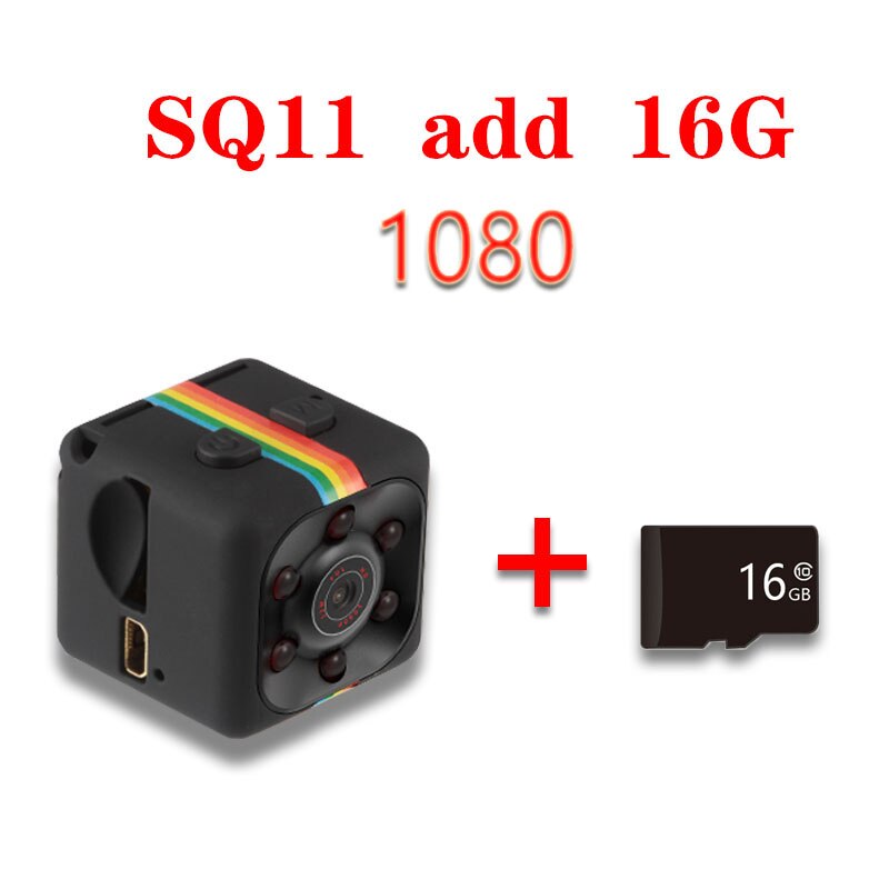 SQ 11 Mini Camera HD 1080P Sensor Night